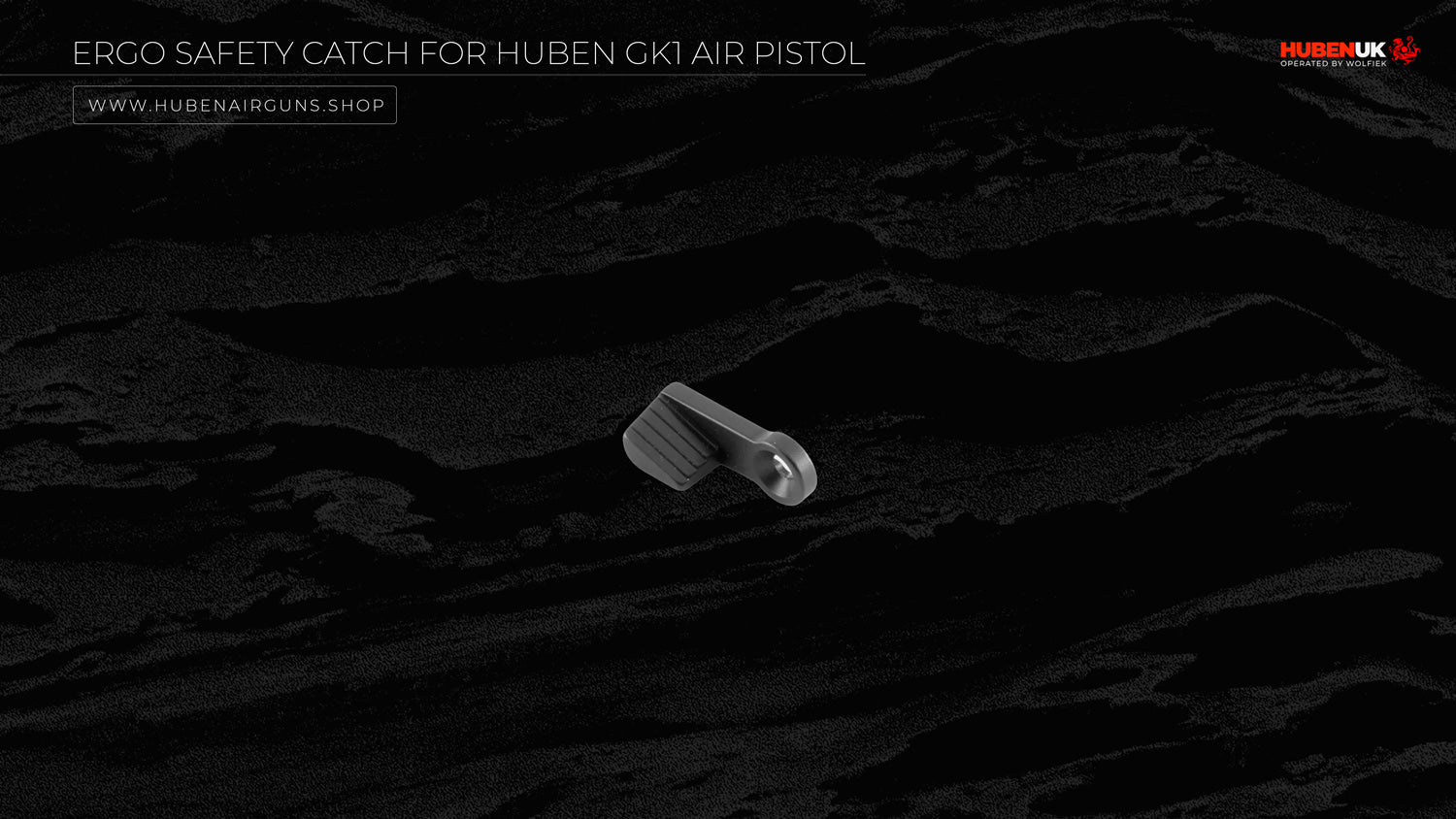 Ergo Safety Catch for Huben GK1 Air Pistol side view