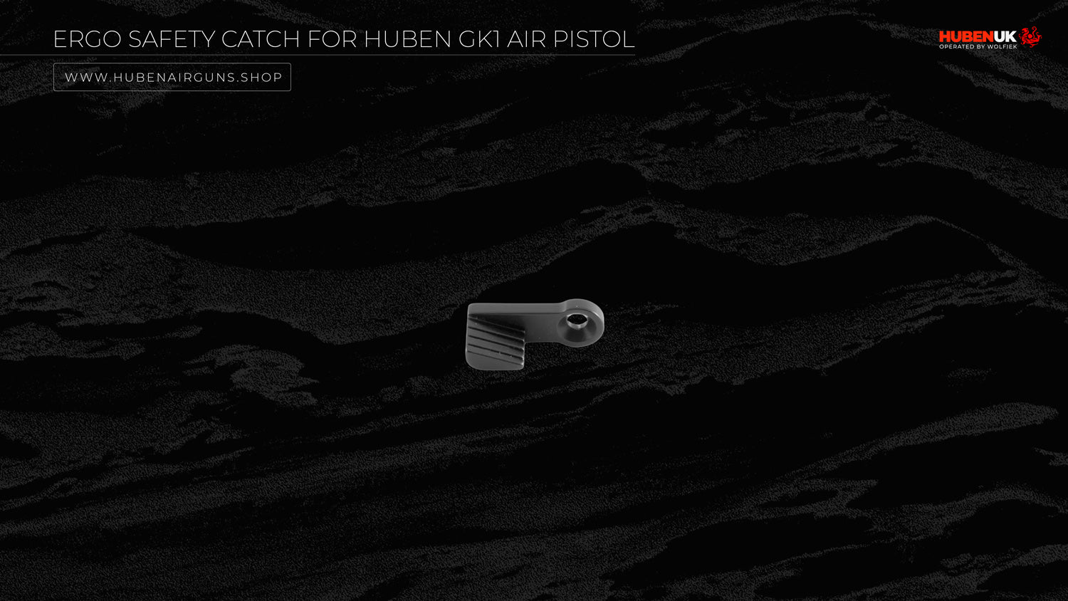 Ergo Safety Catch for Huben GK1 Air Pistol front view