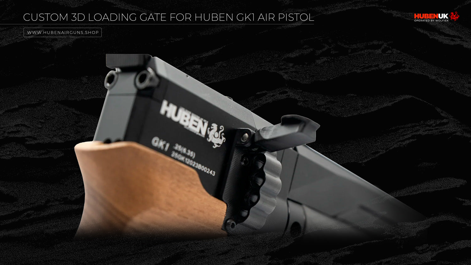 Custom 3D Loading Gate for Huben GK1 Air Pistol (Latest Generation)
